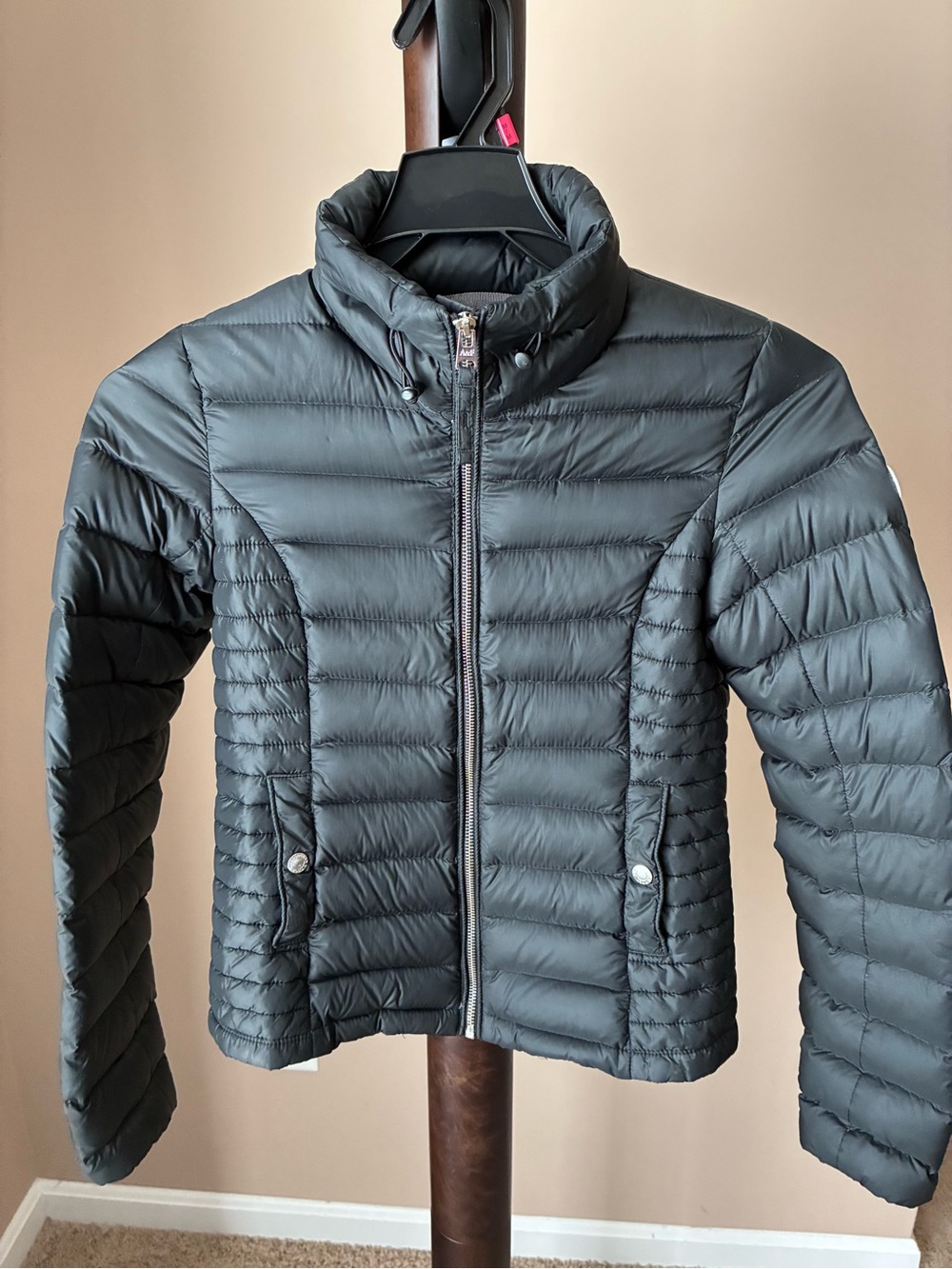 Abercrombie & Fitch Black Quilted Packable Puffer Jacket